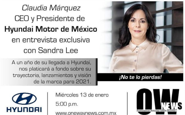 Claudia Márquez | Mujeres de la Industria del Motor Entrevista a Lic. Claudia Márquez, presidenta y CEO de Hyundai Motor de México, en los inicios de Mujeres de la Industria del Motor.